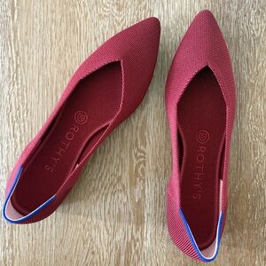 NWT Rothy's Cinnamon Burgundy Pointed Flats